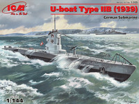 ICM 1/144 U-Boat Type IIB (1939) German Submarine