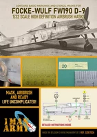 1ManArmy 1/32 Focke-Wulf Fw190 D-9 maalausmaski