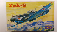KÄYTETTY ICM 1/72 Yak-9 WWII Soviet Fighter
