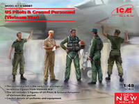 ICM 1/48 US Pilots & Ground Personnel (Vietnam War)
