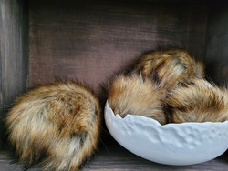 Tupsu XL, punertava beige