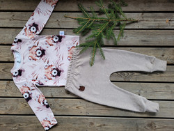 Pikkupanda-trikoo, vaalea beige
