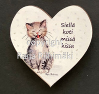 Kissamagneetti sydän nro 8