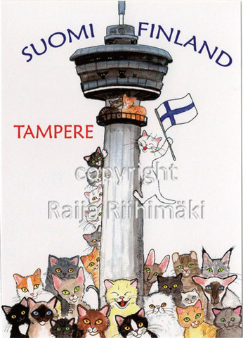Tampere- postikortti /Näsinneula