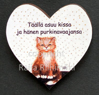 Kissamagneetti sydän nro 1