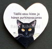 Kissamagneetti sydän nro 1