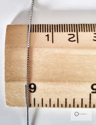 Hopeaketju (laatikkomalli) 45,5 cm / 1 mm