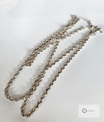 Vanha Hopeaketju 59,5 cm / 2 mm