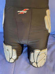 Pants with hip, tailbone and thigh protection