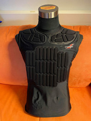 Horse racing jersey black with cordura (Pro model)