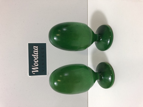 Y2 Aarikka Tipunen green egg cups 2pcs