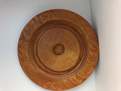 D13 Orange wooden plate Tailio Desing