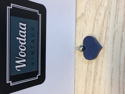 K158 blue heart pendant