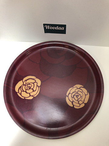 L19 Backman round rose tray