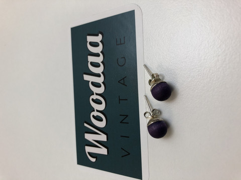 E183 Aarikka Marja Earrings purple