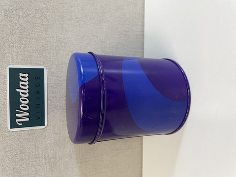 J39 Aarikka Tuliainen Tin can, violet/blue 13cm