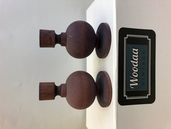 H54 Aarikka pikkiriikkiset purple candlesticks 2 pcs