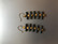 E65 Aarikka earrings, ladder black / gold