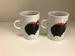 G10 Aarikka Rams mugs 2pcs black / orange