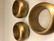 N49 Aarikan puiset kultaiset servettirenkaat 6kpl