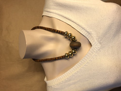K 105 Aarikka brown gold necklace