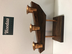 H46 Candlestick copper / wood