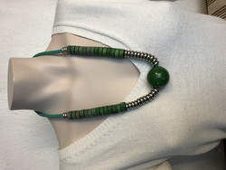 K 128 Aarikka Caribia green necklace