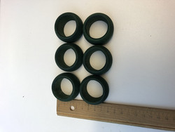 N3 Green wooden napkin rings