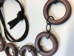 K150 necklace purple rings