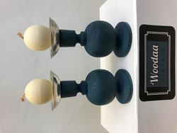 H15 Aarikkas Pikkiriikkinen candlestick in turquoise