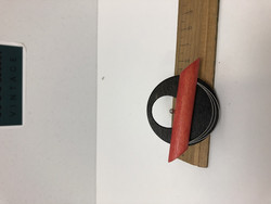 B168 Aarikkas brooch red and black