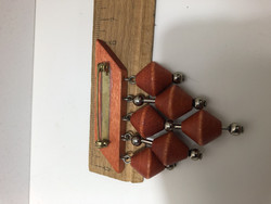 B194 Aarikka orange Brooch