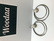 E173 Aarikka earrings with white wooden bead