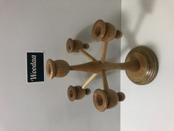H1 Candlestick in lacquered wood