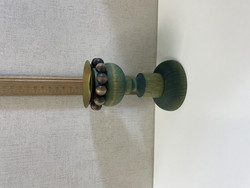 H79 Aarikka Paksutposket, candlestick, green