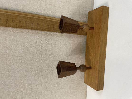 H94 Teak candlesticks