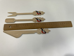 O31 Johan Puu bird fork, spoon and knife