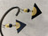 E222 Aarikkas  earrings, black/gold