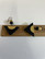 E222 Aarikkas  earrings, black/gold