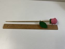 F228 Pink wooden rose