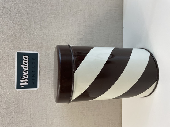 J43 Aarikka Riemuraita Tin Can brown and white