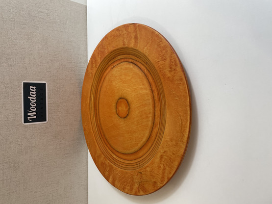 D36 Orange wooden plate Tailio Desing