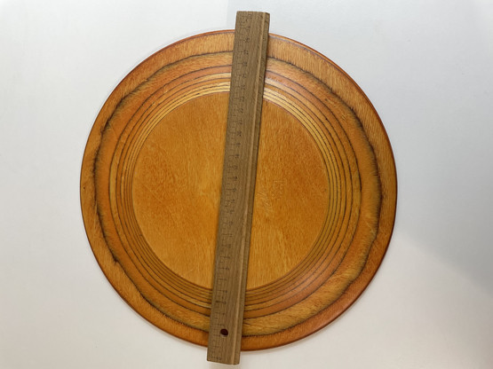 D36 Orange wooden plate Tailio Desing
