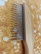 Detangler comb rotating - DOUBLE PINS, BAMBOO