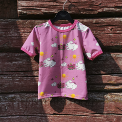 NEVA lyhythihainen paita Kesäpiha 86-152cm trikoo