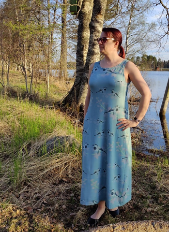 PILVI mekko Västit XS-XXL trikoo, 2 pituutta