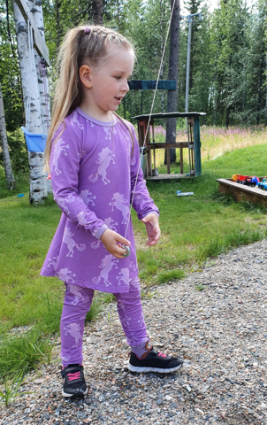 LAINE mekkotunika 86-140cm Yksisarvinen