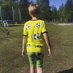 NEVA lyhythihainen paita Jalitsu keltainen 86/92cm trikoo