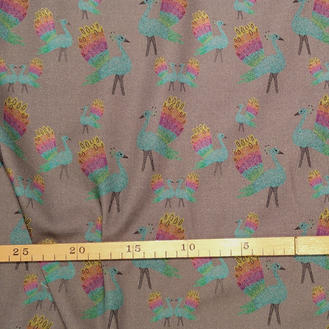PALA SATIINIPUUVILLA Riikinkukko 55 x 150cm