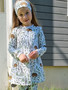 LAINE mekkotunika Siiliniitty 86-152cm lyhyt- tai pitkähih. alk.